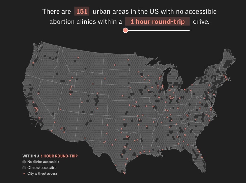 Map of the U.S., covered in dots