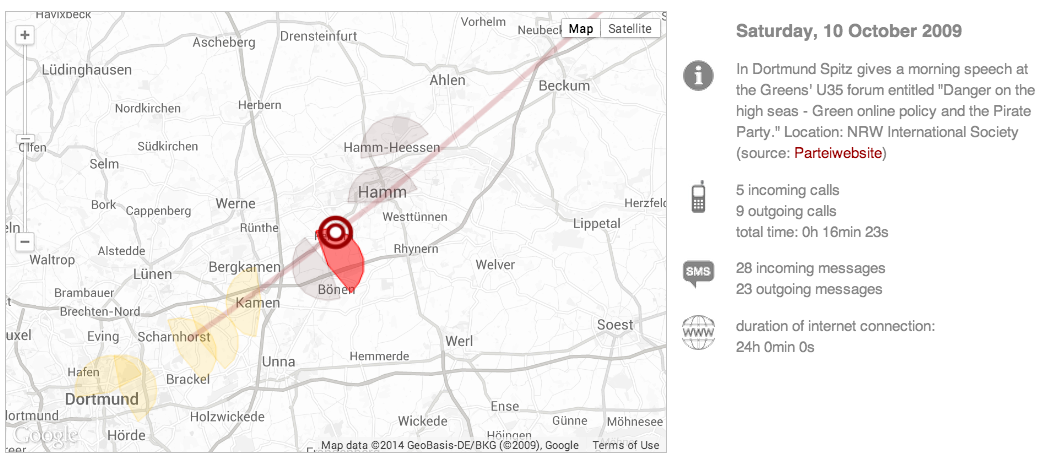 Malte Spitz map